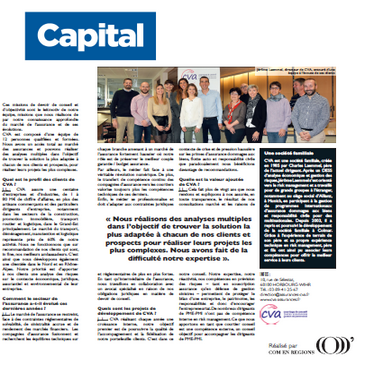 Magazine Capital CVA Assurances Décembre 2021