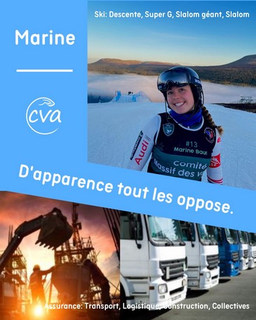 Cva Assurances soutient Marine Baur